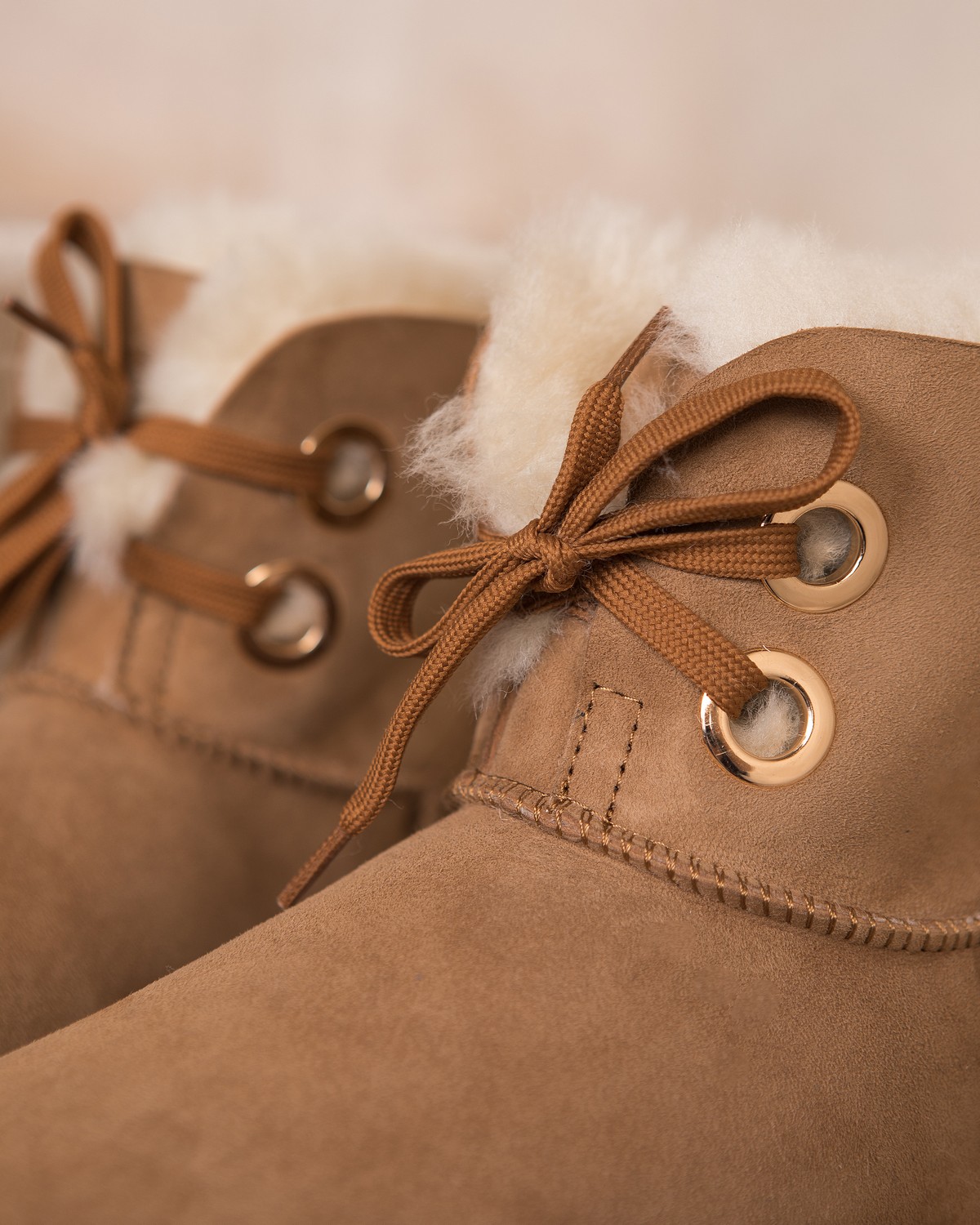 Ботинки угги женские Вики коричневые | Фото №14