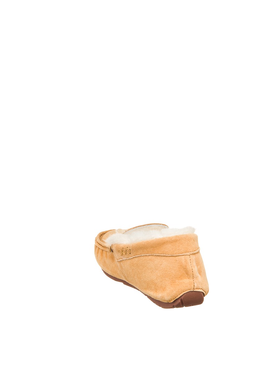 Мокасины угги с мехом женские Ансли коричневые | Фото №6