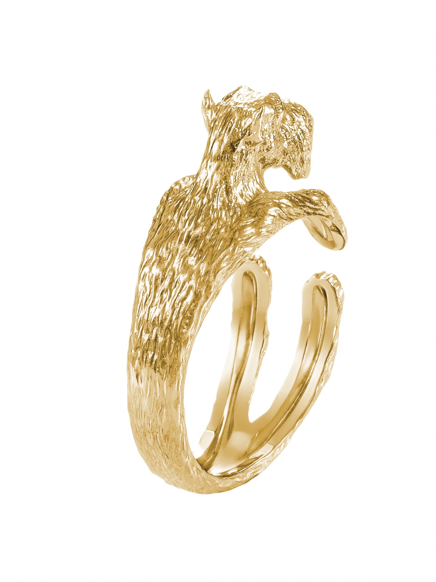 Scottish Terrier Silver Hug Ring | Фото №3