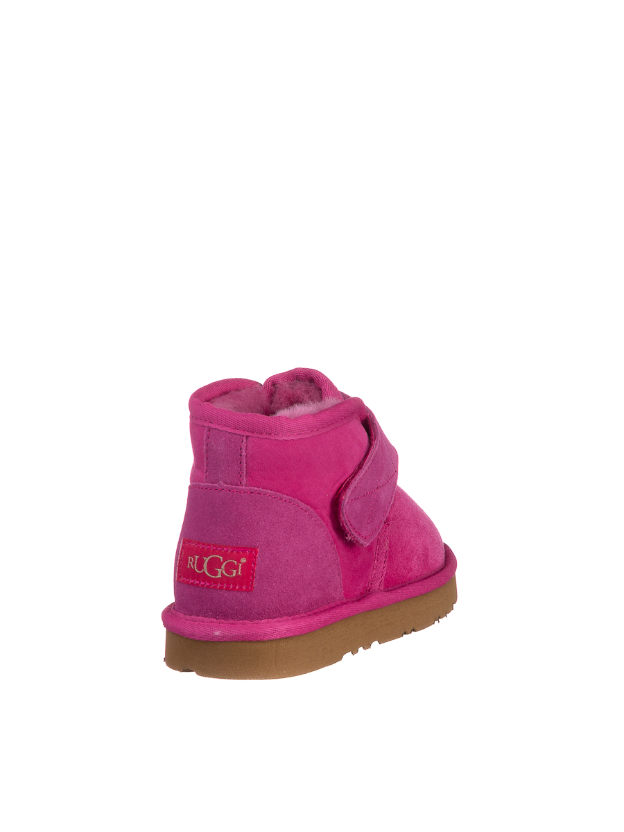 Ботинки детские Велкро розово-красные | Фото №7