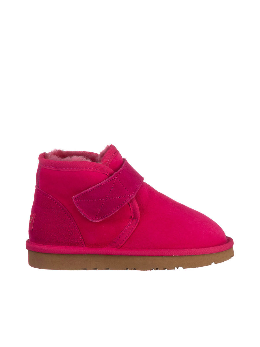 Ботинки детские Велкро ярко-розовые | Фото №2