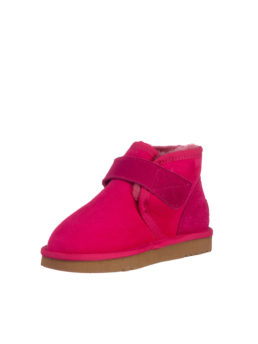 Ботинки детские Велкро ярко-розовые | Фото №5