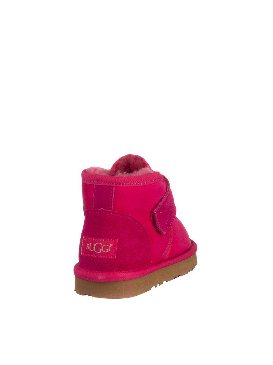 Ботинки детские Велкро ярко-розовые | Фото №7